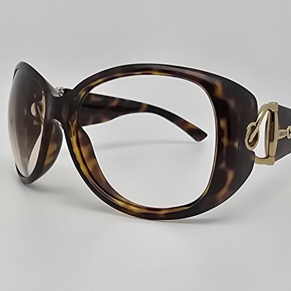 Gucci GG2942/S Tortoise Gold Frame Brown Gradient Lens Oversized Sunglasses 60mm - Picture 1 of 12